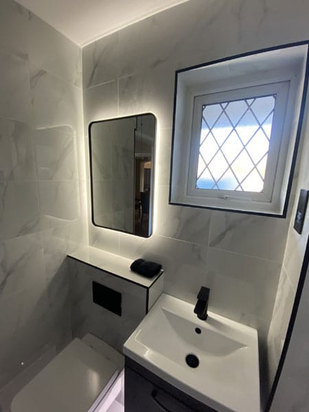 New bathroom sink installed in Hitchin, Hertfordshire