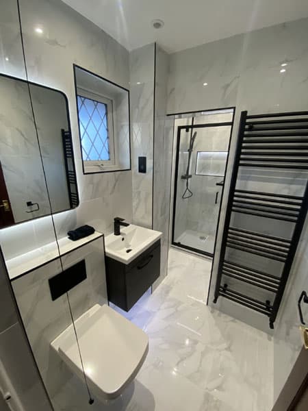 New bathroom toilet installed in Hitchin, Hertfordshire