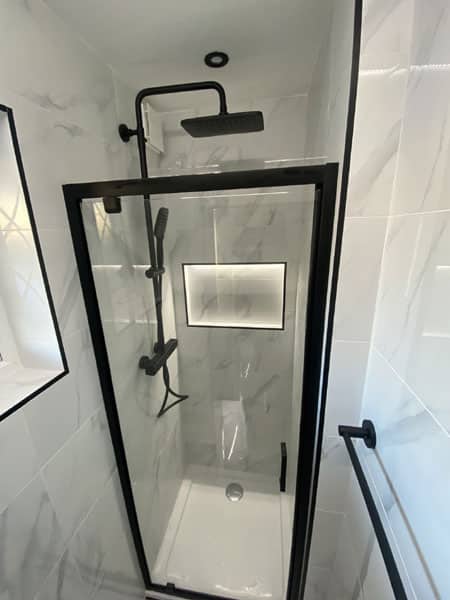 New shower installed in Hitchin, Hertfordshire